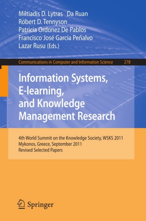 Cover image for book Information Systems, E-learning, and Knowledge Management Research