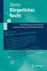 صورة الغلاف: Bürgerliches Recht 7th edition 9783642359774