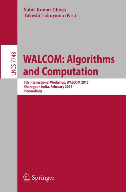 Cover image for book WALCOM: Algorithms and Computation