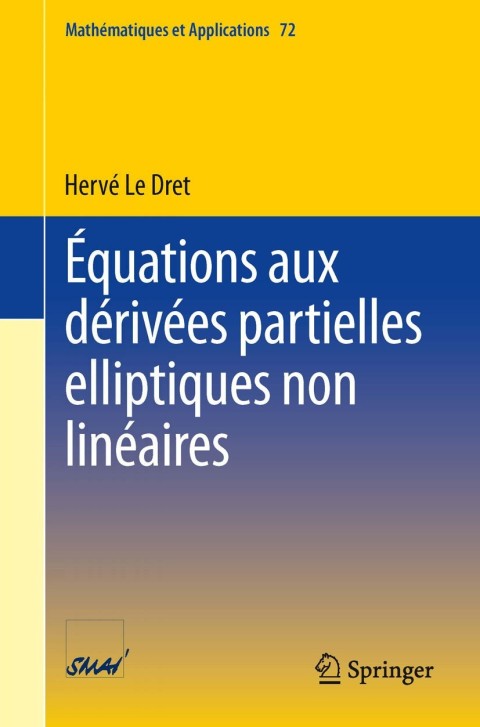 Cover image for book Équations aux dérivées partielles elliptiques non linéaires