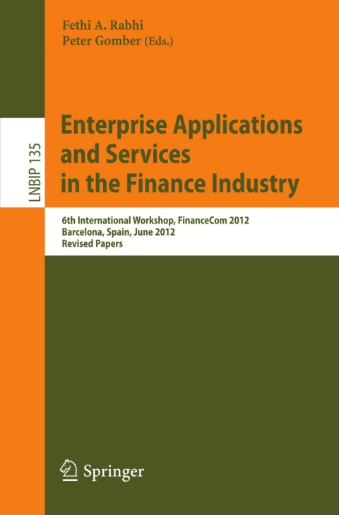 Cover image for book Enterprise Applications and Services in the Finance Industry