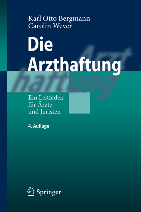 Cover image for book Die Arzthaftung