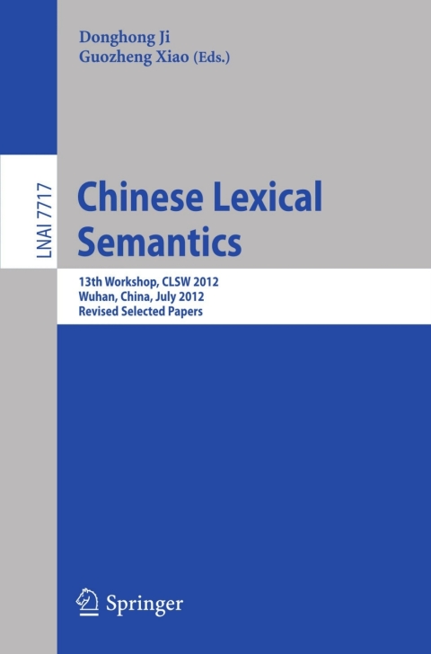 Cover image for book Chinese Lexical Semantics