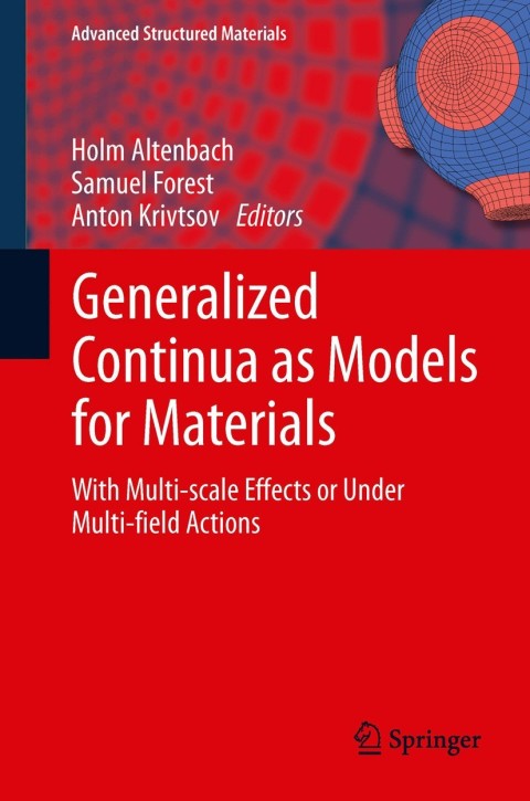 Cover image for book Generalized Continua as Models for Materials