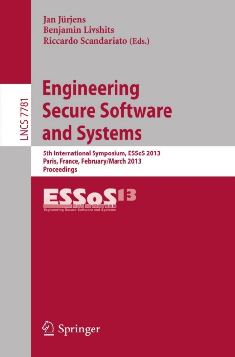 Cover image for book Engineering Secure Software and Systems