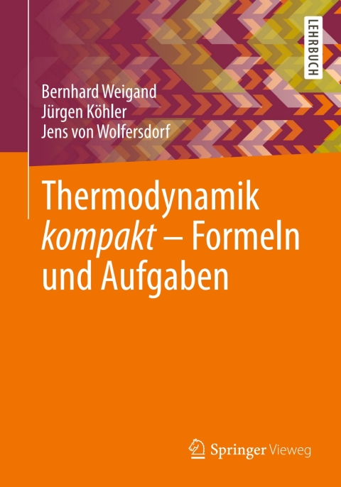 Cover image for book Thermodynamik kompakt - Formeln und Aufgaben