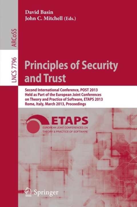Cover image for book Principles of Security and Trust