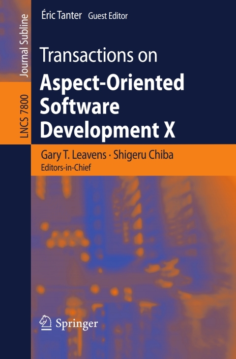 Cover image for book Transactions on Aspect-Oriented Software Development X