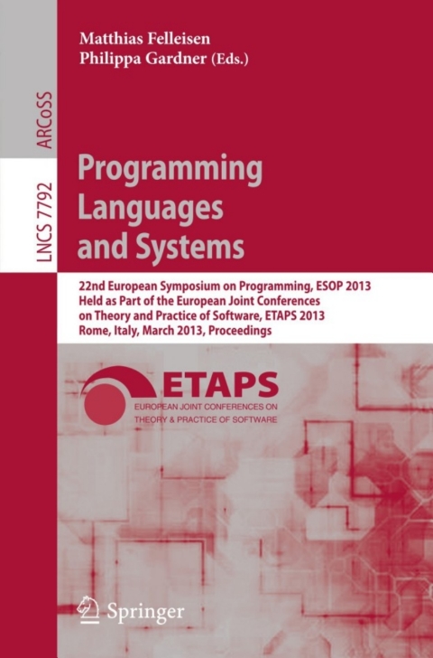 Cover image for book Programming Languages and Systems