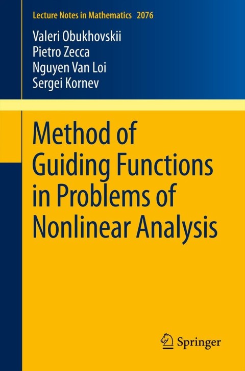 Cover image for book Method of Guiding Functions in Problems of Nonlinear Analysis