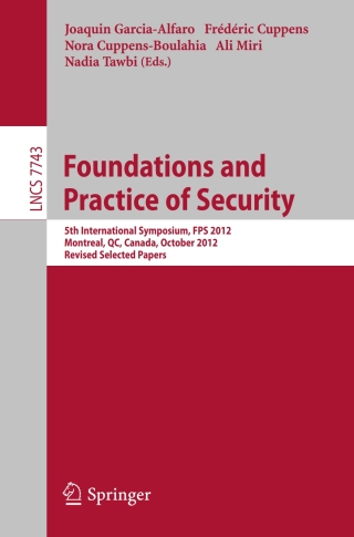 Foundations and Practice of Security