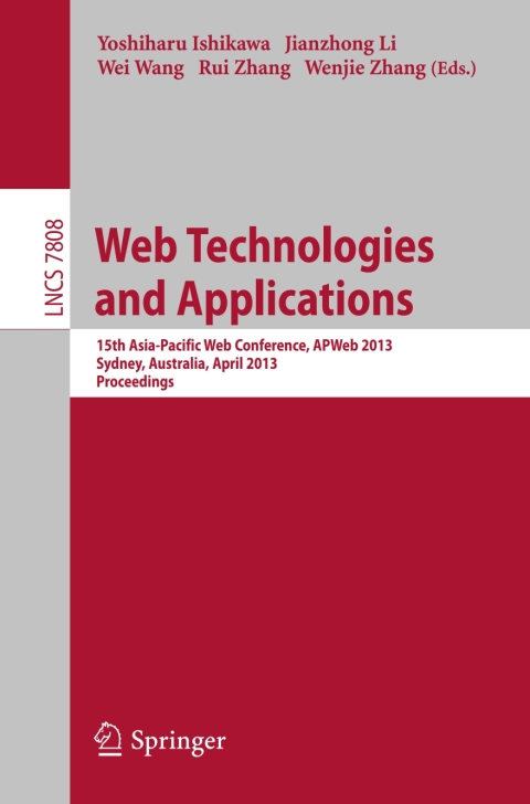 Cover image for book Web Technologies and Applications