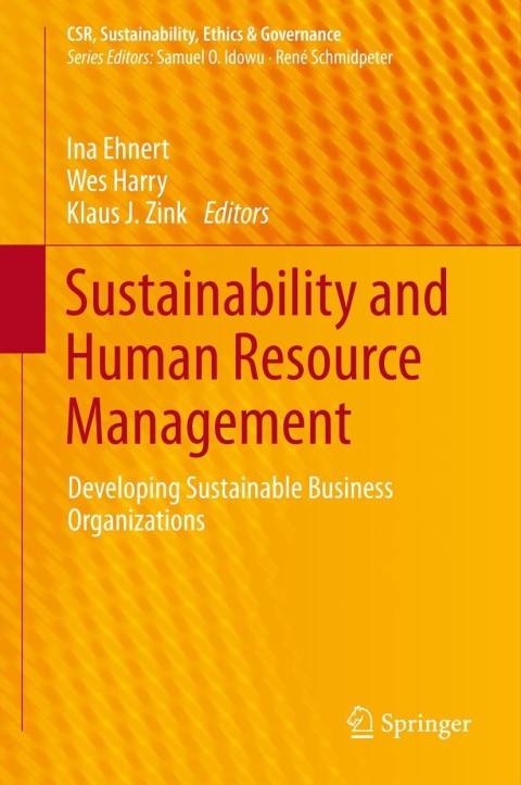 Cover image for book Sustainability and Human Resource Management