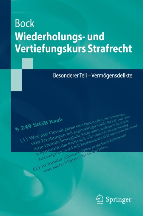 Cover image for book Wiederholungs- und Vertiefungskurs Strafrecht