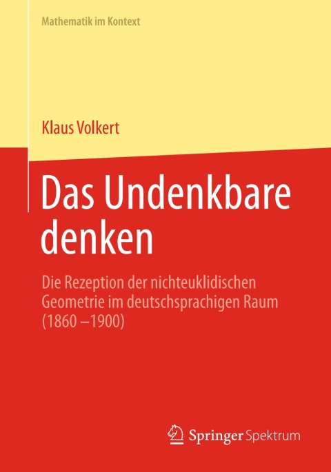 Cover image for book Das Undenkbare denken