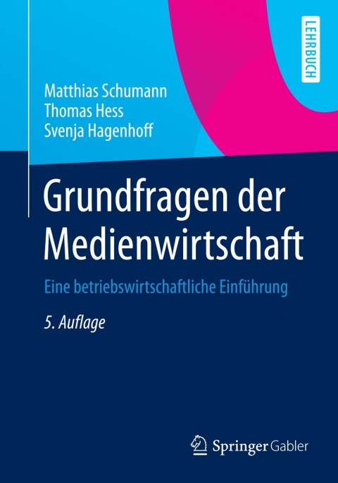 Cover image for book Grundfragen der Medienwirtschaft