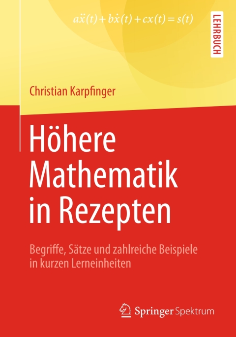 Cover image for book Höhere Mathematik in Rezepten