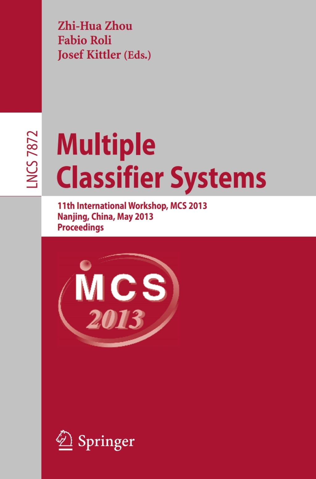 Multiple Classifier Systems (eBook)