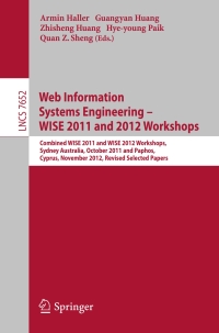 Cover image: Web Information Systems Engineering 9783642383328
