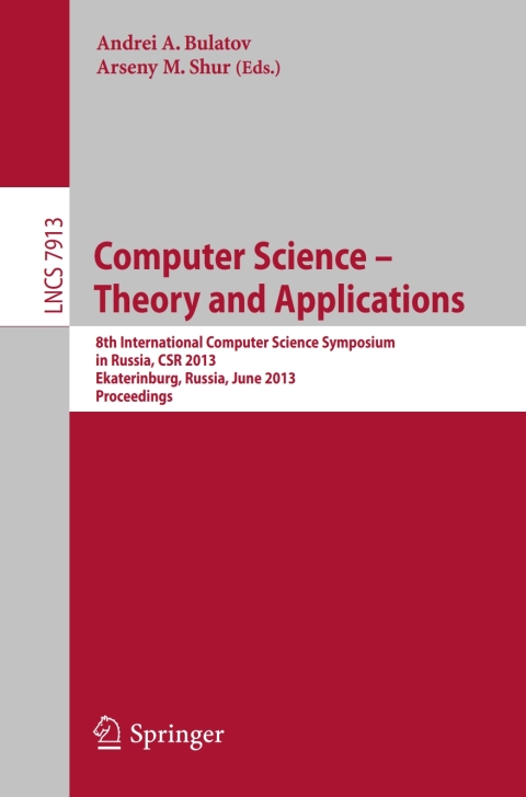 Cover image for book Computer Science - Theory and Applications