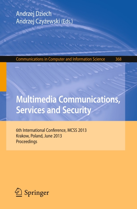 Cover image for book Multimedia Communications, Services and Security