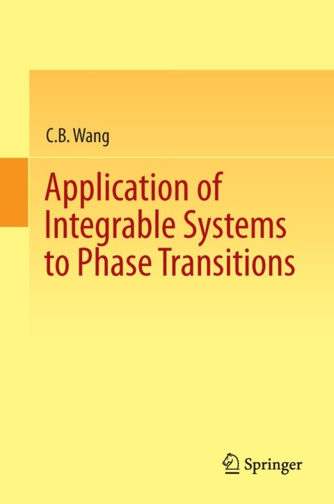 Cover image for book Application of Integrable Systems to Phase Transitions