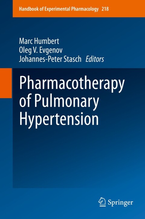Cover image for book Pharmacotherapy of Pulmonary Hypertension