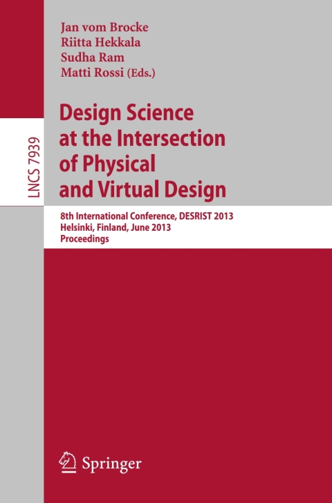 Cover image for book Design Science at the Intersection of Physical and Virtual Design