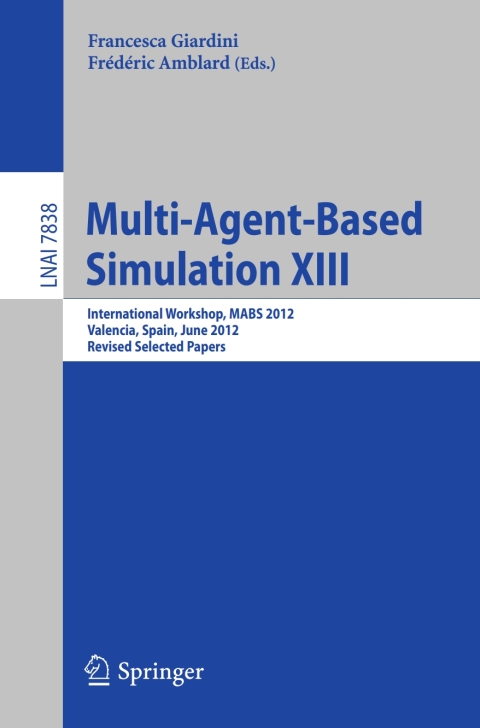 Cover image for book Multi-Agent-Based Simulation XIII