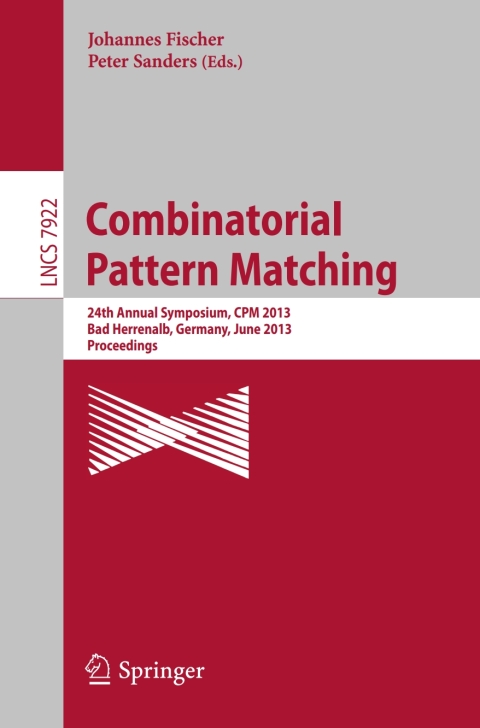 Cover image for book Combinatorial Pattern Matching