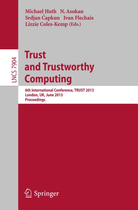 Cover image for book Trust and Trustworthy Computing