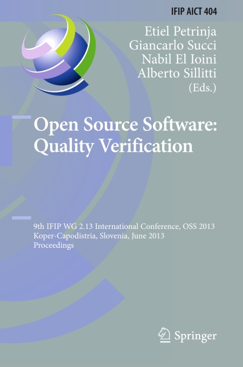 Cover image for book Open Source Software: Quality Verification