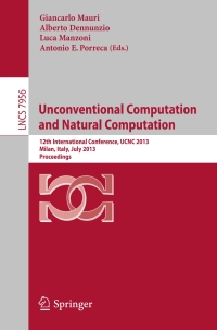 Titelbild: Unconventional Computation and Natural Computation 9783642390739