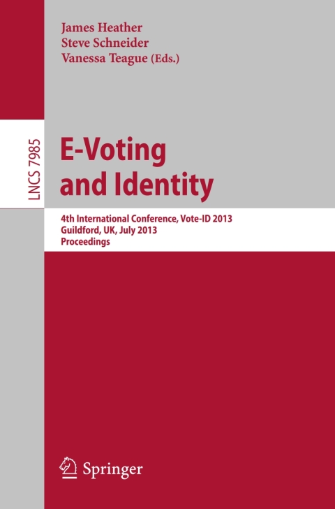 Cover image for book E-Voting and Identity