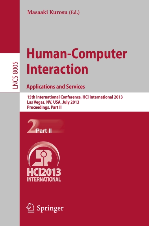 Cover image for book Human-Computer Interaction: Applications and Services