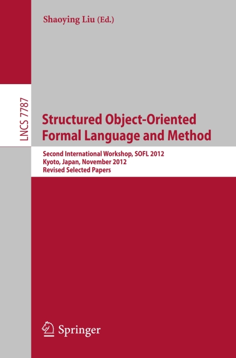 Cover image for book Structured Object-Oriented Formal Language and Method