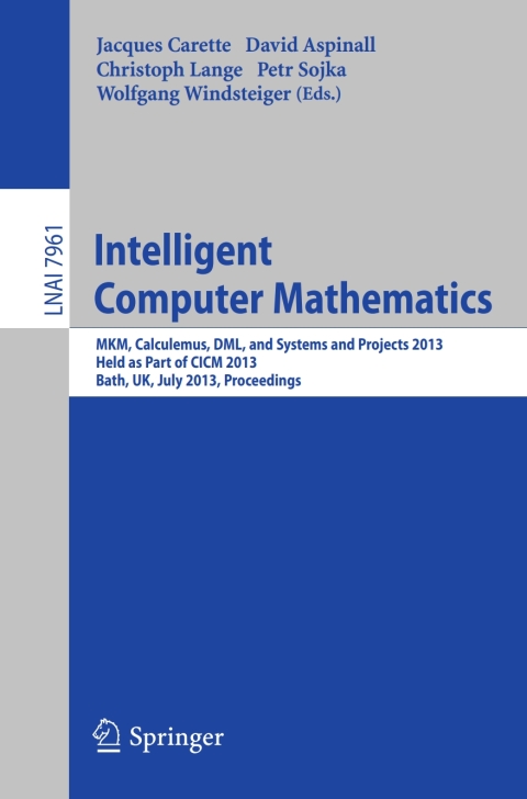 Cover image for book Intelligent Computer Mathematics