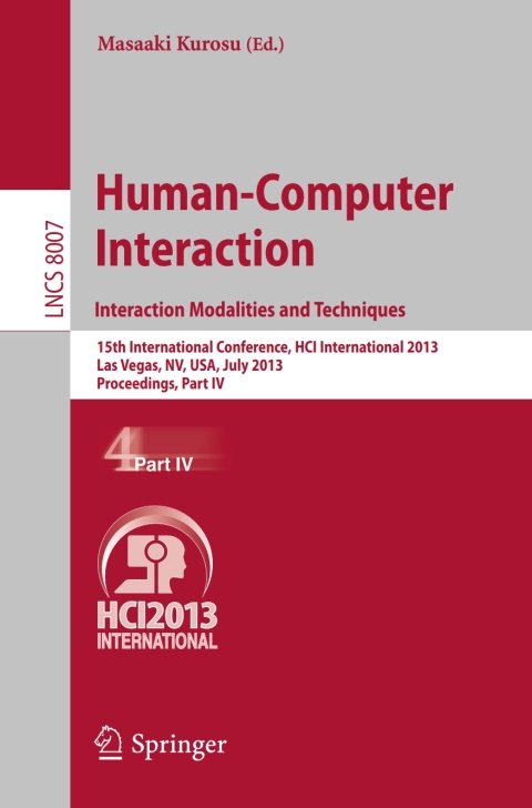 Cover image for book Human-Computer Interaction: Interaction Modalities and Techniques