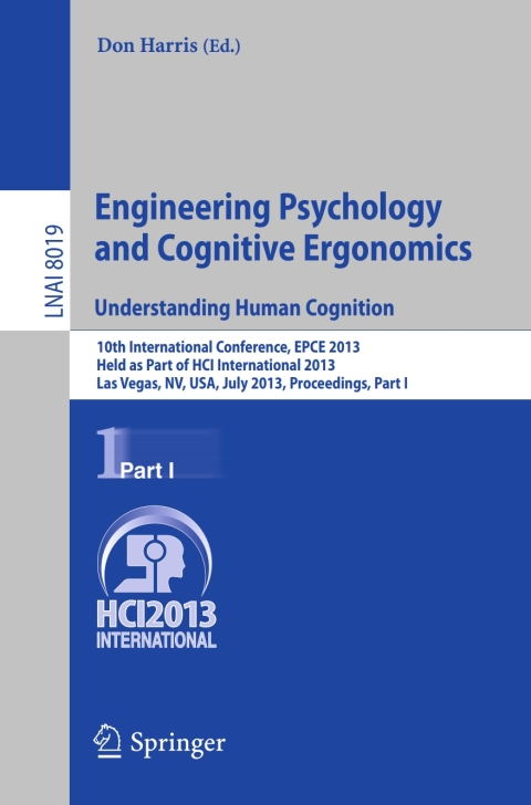 Cover image for book Engineering Psychology and Cognitive Ergonomics. Understanding Human Cognition