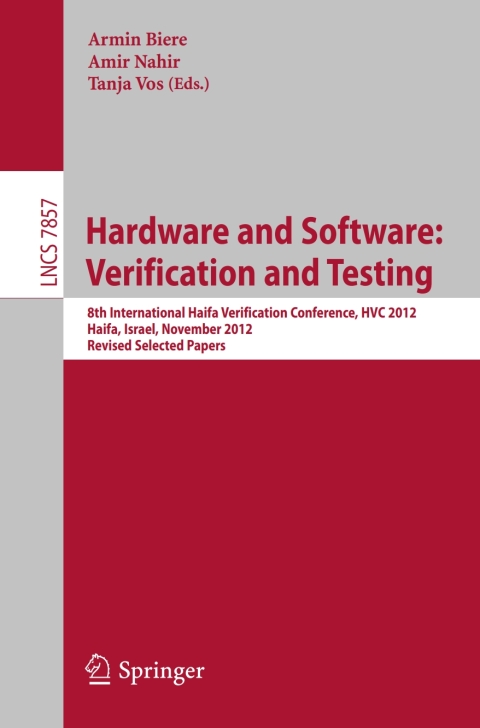 Cover image for book Hardware and Software: Verification and Testing