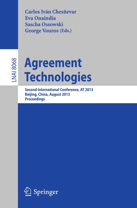 Cover image for book Agreement Technologies