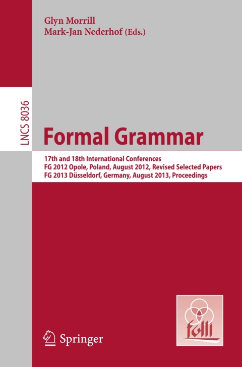Cover image for book Formal Grammar