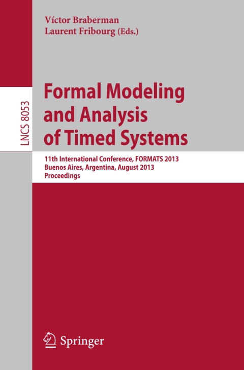 Cover image for book Formal Modeling and Analysis of Timed Systems