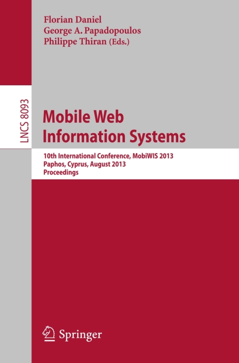 Cover image for book Mobile Web Information Systems