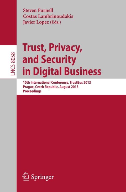 Cover image for book Trust, Privacy, and Security in Digital Business