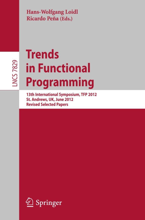 Cover image for book Trends in Functional Programming