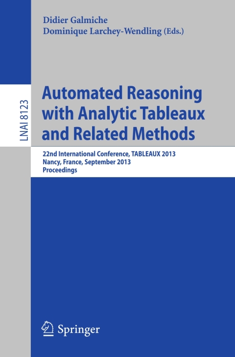 Cover image for book Automated Reasoning with Analytic Tableaux and Related Methods