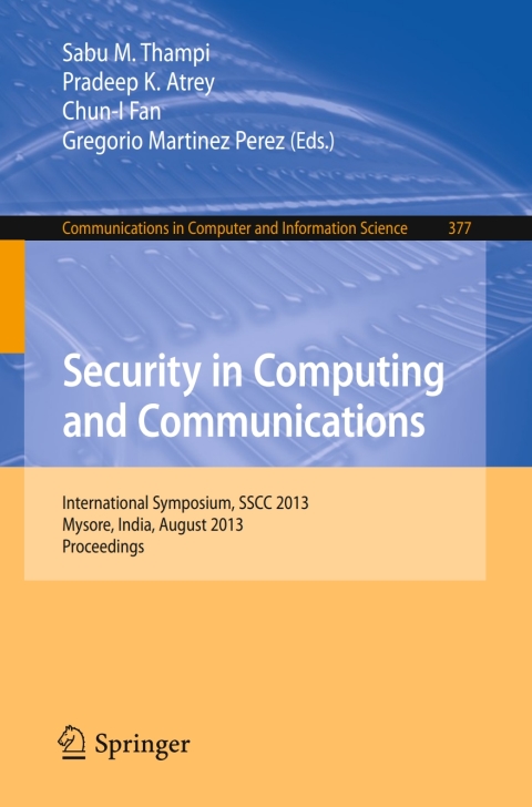 Security in Computing and Communications 