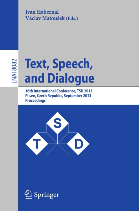 Cover image for book Text, Speech, and Dialogue