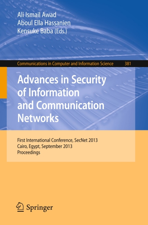 Cover image for book Advances in Security of Information and Communication Networks